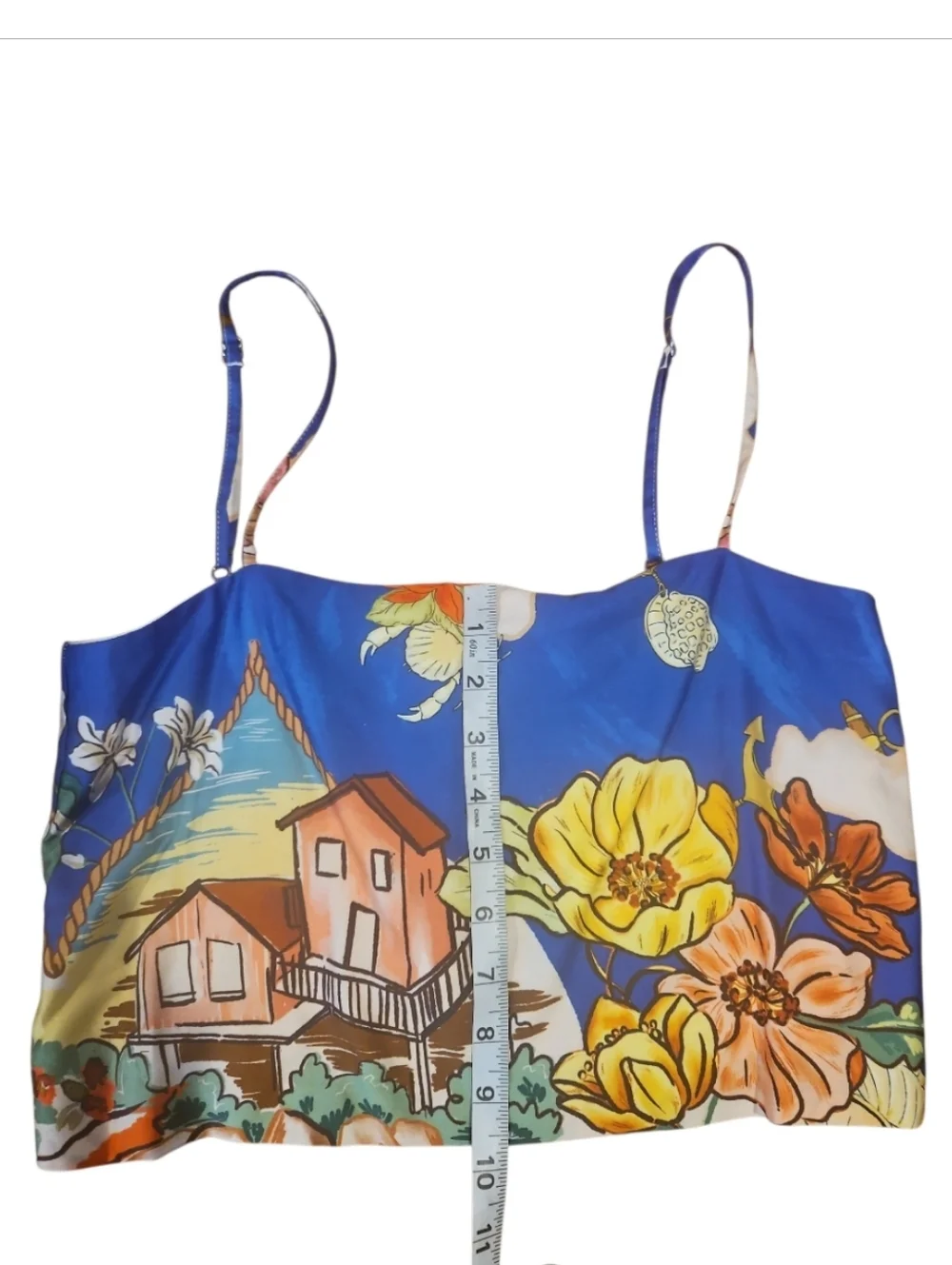 ANTONIO MELANI Evie Ocean Print Maxi A-Line Skirt Top Set sz 2 & 6 - Picture 13 of 15
